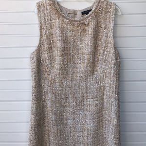 Etcetera Woven Textured Gold Dress